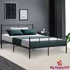 Artiss Metal Bed Frame DOUBLE Size Platform Foundation Mattress Base SOL Black