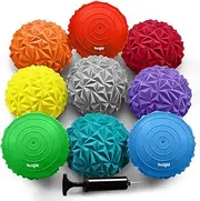 Yes4All 3 Shapes Hedgehog Balance Pods and Balance Disc, Rocky Balance, Stability, Core Strength, Coordination for Adults, Obstacle Course for Dogs