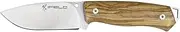 Hiking Knife Workout EL29109, 4.1 inch. (10,5cm) MOVA Satin Blade, with Brown Leather Sheath, Camping Tool for Fishing, Hiking, Sport Activity