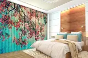 3D Red tree 36 Blockout Photo Curtain Printing Curtains Drapes Fabric Window AU