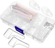 FOYTOKI Glasses Nose Pads 5-piece Set Comfortable Silicone Nose Pads for Plastic Frames Non-irritating Anti-slip Universal Fit for Eyeglasses