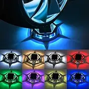 2 Pack Aluminum Alloy Driveway Lights Solar Powered, 12 Modes IP67 Multicolor Dock & Deck Lights Outdoor Waterproof Solar Light for Step Sidewalk Stair Garden Pathway Walkway Yard
