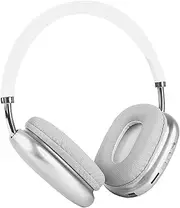 Awrotye Bluetooth Wireless Over Ear Headphones with Microphone Deep Bass Foldable Lightweight Wired Headset Fitting in Sports,Home,Office for iOS/Android/Laptop-Silver