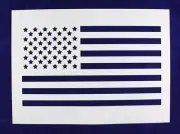 -Mylar 14 Mil Large US Flag Stencil (straight)