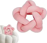 Decorative Throw Pillow - Warm Super Soft Plush Knotted Pillow,Skin-Friendly Decorative Pillow Star Cushion For Bedrooms Sofas Chairs Living Rooms