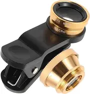 LALAFINA Macro Phone Lens Kit for Smartphone Clip Wide Angle Macro Fisheye Lens for Clear Detailed Photography Compatible with All Smartphone Models