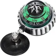 GALPADA Car Compass Ball Portable Vehicle Navigation Automotive Dashboard Ornament with Suction Base Durable Material Calibration for Safe Driving