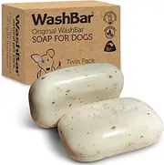 The Natural Dog Shampoo Bar Soap for Itchy Skin Relief - Twin Pack - Dog Soap for Sensitive Skin with Manuka and Neem Oil to Ease Allergies and Itching