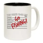 Fishing This Weeks To Do List Go Fishing Mug Cup