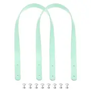 2pcs 24 Inch Leather Purses Straps Handbag Belt Band Bag Handle, Light Blue