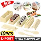 DIY Sushi Maker Making Kit Rice Roller Mold Set Beginners Homemade Kitchen Tool