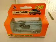 1998 MATCHBOX SUPERFAST #16 LAMBORGHINI COUNTACH LP 5000S NEW IN BOX