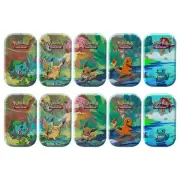 Kanto Friends Pokemon Sealed Mini Tins (10 Total, 2 of Each, 2025 Re-release)