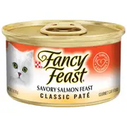 Fancy Feast Classic Pate Savoury Salmon Feast Wet Cat Food 85g