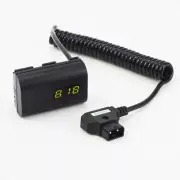 Reverse Safe D-Tap / E6 LP-E6 Faux Battery Adapter Cable fr Canon Camera 5D4 5D3