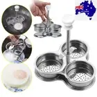 Egg Poacher Pan Stainless Steel Poached Egg Cooker Perfect Poached Egg Maker