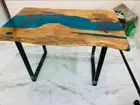 Made To Order Epoxy Resin Dining Table Modern Cafeteria Console Bar Desk Decors