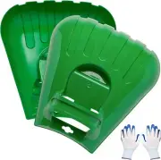 Large Leaf Scoop Hand Rake, Ergonomics Leaf Picker Upper for Fast Yard Cleaning,