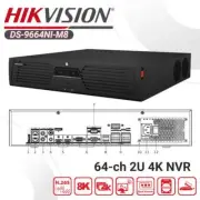 Hikvision DS-9664NI-M8 4K 64CH NVR for Security Camera Network Video Recorder