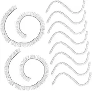 SEWACC 10pcs Doll Eyelash Extensions Thick Faux Lashes for DIY Doll Makeup Crafts Easy Application for Beginners and Creative