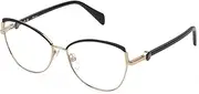 [Blumarine] VBM219 0303 Oro Rose' Lucido C/Parti Nero Lucido 56/15/135 Women's Glasses, 0303 Oro Rose' Lucido C/Parti Nero Lucido, 56/15/135