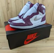 Nike Air Jordan 1 Retro High OG Bordeaux 555088-611 Men's 16 Red White High Tops