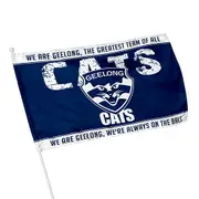 Geelong Cats AFL KIDS Pole Game Day Flag Banner