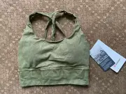 LULULEMON ENERGY BRA LONG LINE, NULUX WASH, ICE DYE WASH GREEN, NWT $68, 2