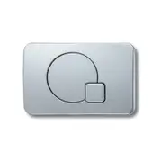 Azzurra Chrome Zero Dual Flush Button To Suit OK-011B In Wall Cistern