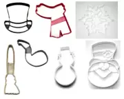 FROSTY SNOWMAN MAGIC SNOW MAN SNOWFLAKE TOP HAT SCARF COOKIE CUTTER USA PR1345