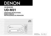 Denon UD-M31 CD Receiver Owners Manual