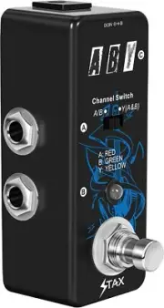 Stax ABY Guitar Pedal Switcher Box Line Selector Audio Channel Switch Combined