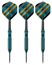 New Mission Solace M1 Dark Green Electro Brass Steel Tip Darts – 24 Grams