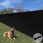 Black 6ft Privacy Fence Screen Windscreen Cover with Grommets for Backyard Patio