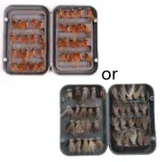 40Pcs Fly Fishing Flies Kit Fly Fishing Lures with Fly Fishing Box Fly Fishing