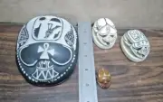 Bundle of 4 Scarab Egyptian Antiques Beetle khepri with hieroglyphics pharaoh