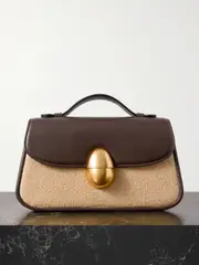 [NEOUS] NEOUS - Phoenix Leather And Raffia Tote - Neutral - One size One size Neutrals