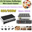 Commercial 25/50Pcs Poffertjes Nonstick Electric Dutch Pancake Baker Maker New