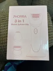 NEW Phorra Electric Epilator Kits 3 in 1 - New Womens Hair Remover