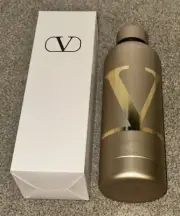Rare Valentino Gold Water Bottle Dior Parfums Vip Gift Rare Collectable IN BOX