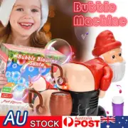 Automatic Santa Claus Farting Bubble Blower Machine Portable Outdoor Party ToUL
