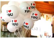 5x I LOVE YOU Helium Air Balloon Engagement Wedding Party Propose Birthday
