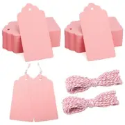 100 Pcs 2x4 Inch Large Gift Tags with String for Arts Crafts Wedding Holiday