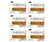 Yardley London Bath Bar Oatmeal & Almond 4oz, 2 Count - Pack of 6