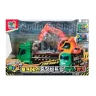 Tayo Rescue Forklift Crane Heavy Equipment Truck Mega&Hank Friction Kids Toys