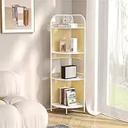 Corner Cabinet Corner Cabinet Corner Shelf Sofa Side Wall Triangle Storage Corner Storage Unit(White)