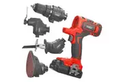 TOPEX 20V 4IN1 Multi-Tool Combo Kit Cordless Drill Sander Reciprocating Saw Oscillating Tool