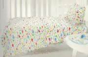 LA PETITE B SEA CREATURES FISH, WHALES, OCTOPUS & STARFISH COT COMFORTER NEW
