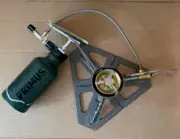 Primus OmniFuel Multi-Fuel Camp Stove w Fuel Bottle and Stove Paw Base