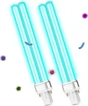 Qualirey 2 Pcs 9W UV Light Bulb Compatible with D200 Air Purifier, Air...